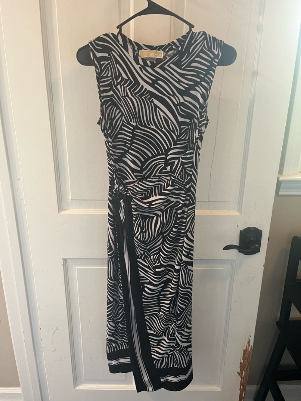 Michael Kors Black and White Print Dress